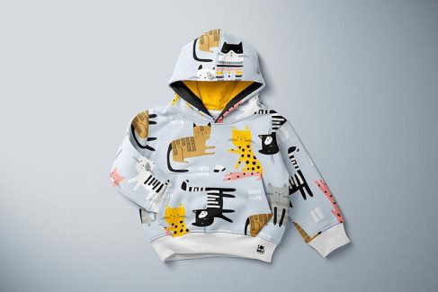 موکاپ هودی بچگانه | Kids Pull On Hoodie Mockup Set (18/KEv.1)